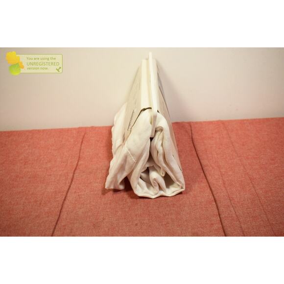 Threshold 54x84" Light Filtering Linen Window Curtain Panel White* - Picture 6 of 9